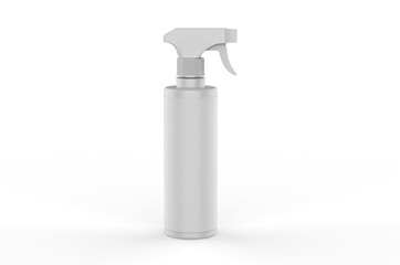 Blank plastic trigger spray for branding, 3d render illustration.