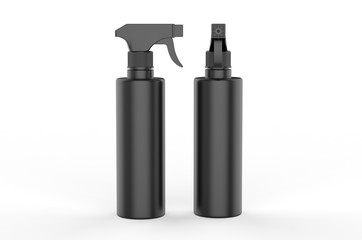 Blank plastic trigger spray for branding, 3d render illustration.