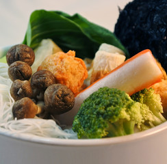 broccoli , sprouts, food , brown, healthy, vegetable, green, vegetarian,soup , toufu , mushroom