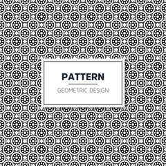 Seamless geometric black and white pattern