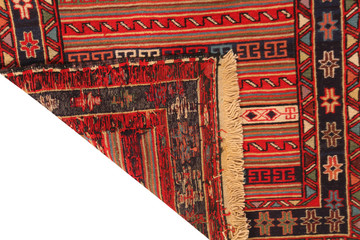 Old and modern Persian Colourful Arabesque and handmade carpet, rug gelim, and Gabbeh with the...