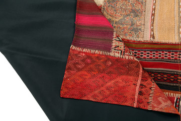 Old and modern Persian Colourful Arabesque and handmade carpet, rug gelim, and Gabbeh with the...
