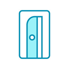 pencil sharpener - stationery icon vector design template
