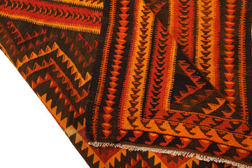 Old and modern Persian Colourful Arabesque and handmade carpet, rug gelim, and Gabbeh with the...