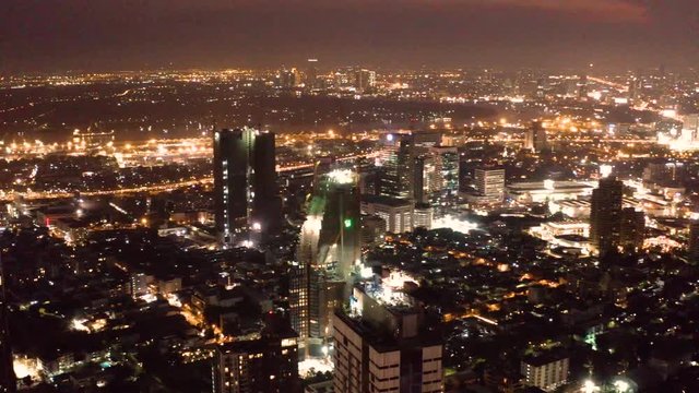 Aerial view of Thonglor, Phrom Phong and Ekkamai District, Sukhumvit street in Bangkok, Thailand