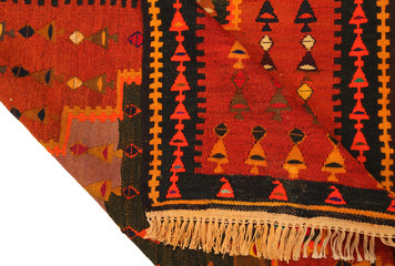Old and modern Persian Colourful Arabesque and handmade carpet, rug gelim, and Gabbeh with the...
