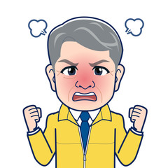 ユニフォームを着た上司