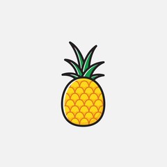 pineapple icon vector illustration design