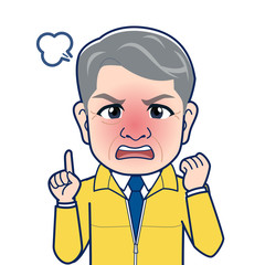 ユニフォームを着た上司