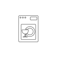 dish washing machine icon vector illustration design