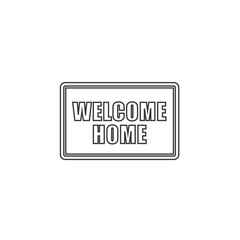 welcome home icon vector illustration design