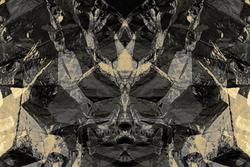 Digital illustration. Dark, textured, abstract grunge, fantasy or sci-fi background. For print or web projects including posters, album covers, wallpapers, video backgrounds, title screens and more.