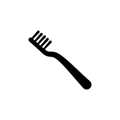 Toothbrush icon in trendy flat style isolated on white background