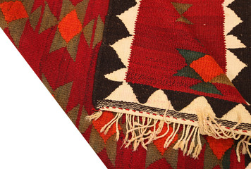 Old and modern Persian Colourful Arabesque and handmade carpet, rug gelim, and Gabbeh with the...
