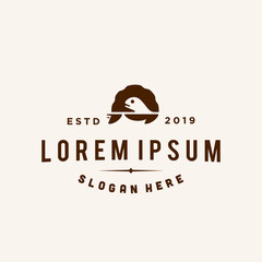  turtle swim logo icon design illustration in trendy minimal style and negative space style isolated on white background