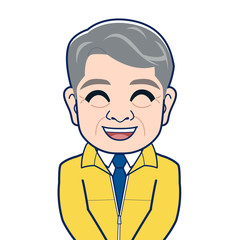 ユニフォームを着た上司