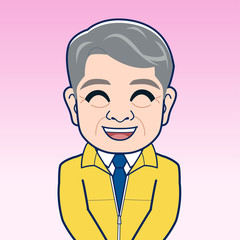 ユニフォームを着た上司