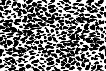Black and white print,dots. Trendy seamless vector print. The texture of the animals.Background for clothes , fabric, modern textile,wallpaper