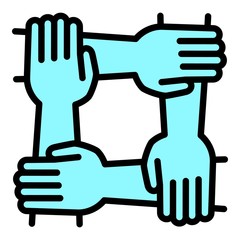 Coach cohesion icon. Outline coach cohesion vector icon for web design isolated on white background