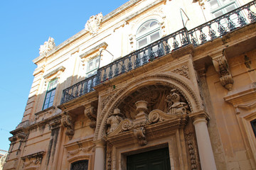 baroque palace in mdina (malta)