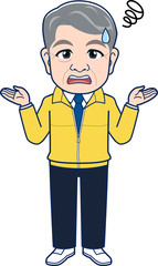 ユニフォームを着た上司