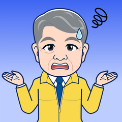 ユニフォームを着た上司