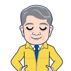 ユニフォームを着た上司