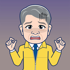 ユニフォームを着た上司