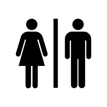 Toilet icon male and female vector