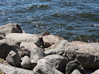 Obraz premium rocks in the sea, Finland