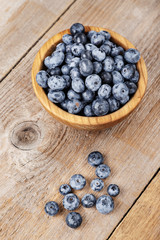 fresh blueberries in a plate