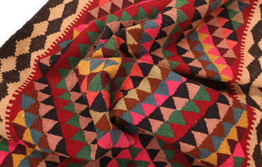 Old and modern Persian Colourful Arabesque and handmade carpet, rug gelim, and Gabbeh with the...