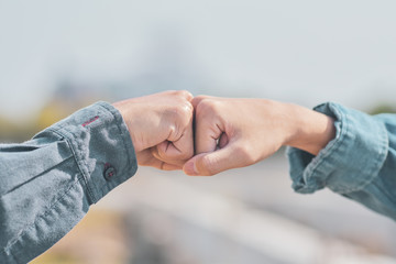 People are shake hand relationship  community partner