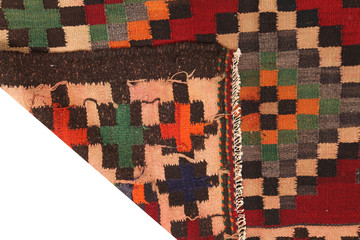 Old and modern Persian Colourful Arabesque and handmade carpet, rug gelim, and Gabbeh with the...