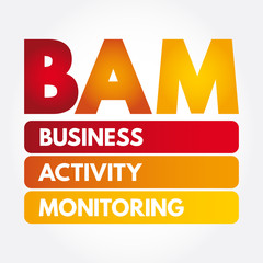 BAM - Business Activity Monitoring acronym, concept background