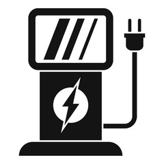 Energy charge station icon. Simple illustration of energy charge station vector icon for web design isolated on white background