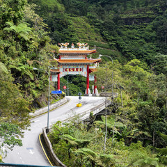 The Chin Swee Caves Temple is a Taoist temple in Genting Highlands, Pahang, Malaysia, scenery from...