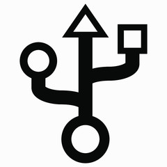 Simple vector USB symbol.