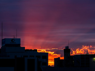 綺麗な夕焼け　空