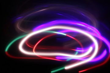 Long exposure - chaotic light, blurred motion image use as the background
