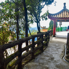 The Chin Swee Caves Temple is a Taoist temple in Genting Highlands, Pahang, Malaysia, scenery from...
