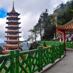 The Chin Swee Caves Temple is a Taoist temple in Genting Highlands, Pahang, Malaysia, scenery from...