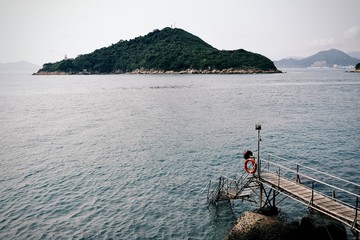Fototapeta na wymiar Hong Kong on the sea