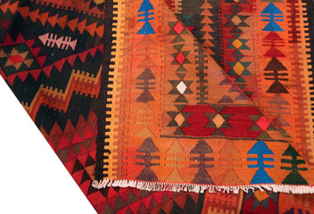 Old and modern Persian Colourful Arabesque and handmade carpet, rug gelim, and Gabbeh with the...