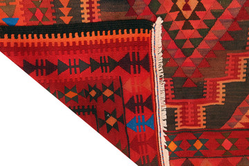 Old and modern Persian Colourful Arabesque and handmade carpet, rug gelim, and Gabbeh with the...
