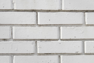 Wall from white brick, full frame use for the background
