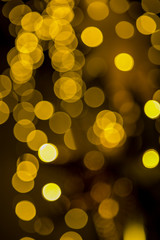 golden bokeh background