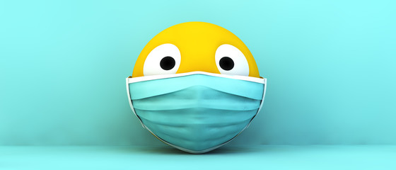 Emoji with medical mask