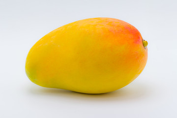 close up mango isolated on white background.
