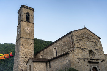 Historic church at Bagno di Romagna, Italy